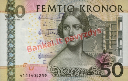 50 Kronų banknoto priekinė pusė