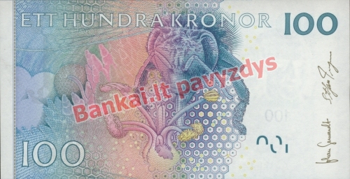 100 Kronų banknoto galinė pusė