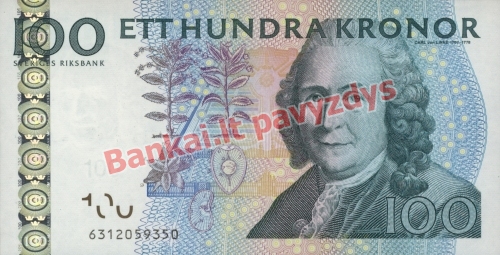 100 Kronų banknoto priekinė pusė