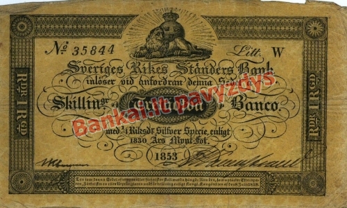 32 Skilingų banknoto priekinė pusė