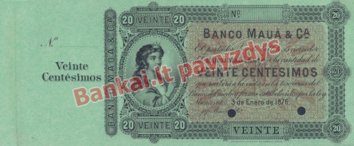 20 Centisimų banknoto priekinė pusė