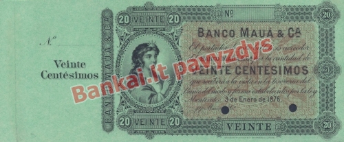 20 Centisimų banknoto priekinė pusė