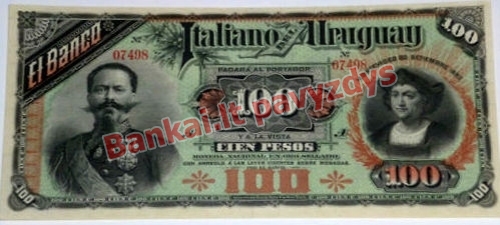 100 Pesų banknoto priekinė pusė