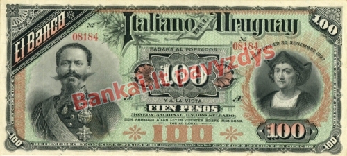 100 Pesų banknoto priekinė pusė