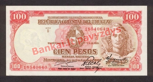 100 Pesų banknoto priekinė pusė