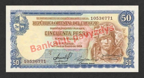 50 Pesų banknoto priekinė pusė