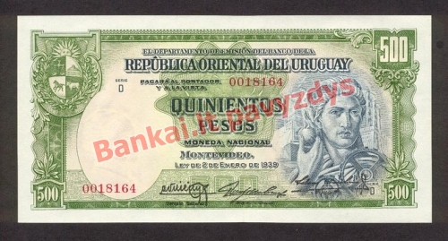 500 Pesų banknoto priekinė pusė