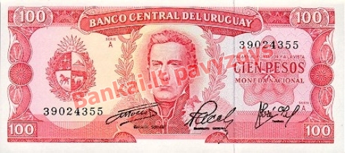 100 Pesų banknoto priekinė pusė