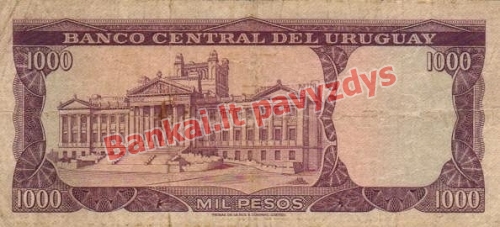 1000 Pesų banknoto galinė pusė