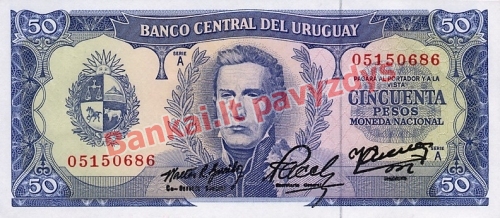 50 Pesų banknoto priekinė pusė