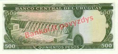 500 Pesų banknoto galinė pusė