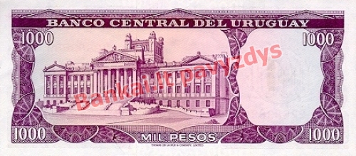 1 Nuevo Pesų banknoto galinė pusė
