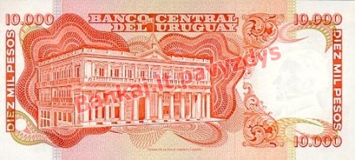 10000 Pesų banknoto galinė pusė