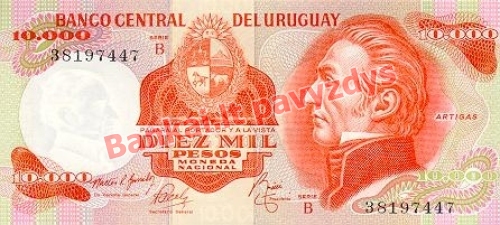 10000 Pesų banknoto priekinė pusė