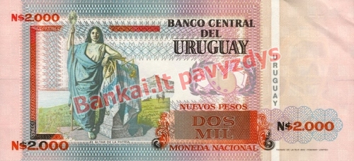 2000 Nuevo Pesų banknoto galinė pusė