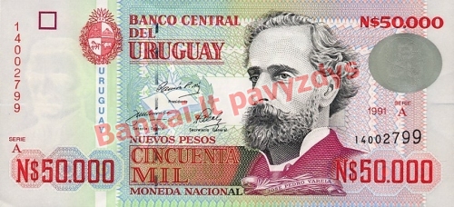 50000 Nuevo Pesų banknoto priekinė pusė