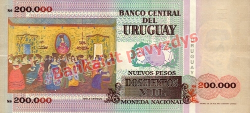 200000 Nuevo Pesų banknoto galinė pusė