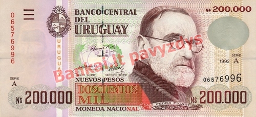 200000 Nuevo Pesų banknoto priekinė pusė