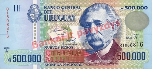 500000 Nuevo Pesų banknoto priekinė pusė