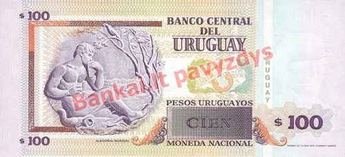 100 Pesų banknoto galinė pusė