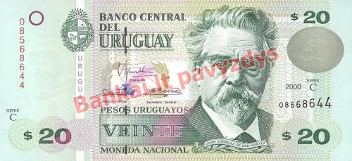 20 Pesų banknoto priekinė pusė