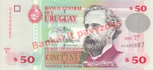 50 Pesų banknoto priekinė pusė