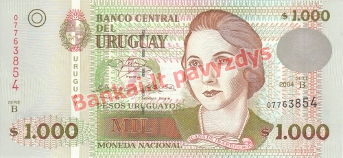 1000 Pesų banknoto priekinė pusė