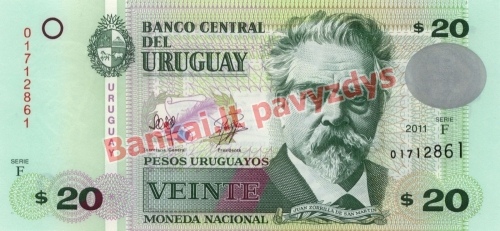 20 Pesų banknoto priekinė pusė