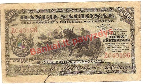 10 Centisimų banknoto priekinė pusė