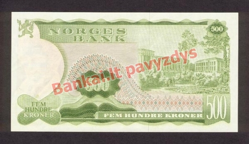 500 Kronų banknoto galinė pusė