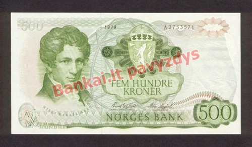 500 Kronų banknoto priekinė pusė