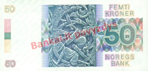50 Kronų banknoto galinė pusė