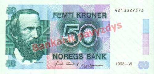 50 Kronų banknoto priekinė pusė
