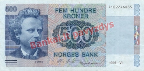 500 Kronų banknoto priekinė pusė