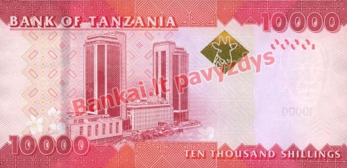 10000 Šilingų banknoto galinė pusė