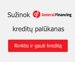 General Financing greitųjų kreditų palūkanos