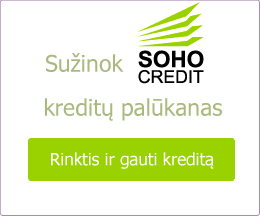 Soho Credit greitųjų kreditų palūkanos