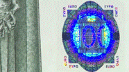 100 eurų holograma