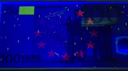 100 eurų ultravioletinis banknoto vaizdas
