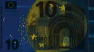 10 eurų ultravioletinis banknoto vaizdas Nr. 1
