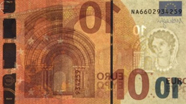 10 eurų vandens ženklas kita pusė