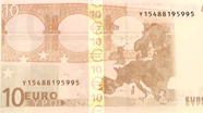 10 eurų blizganti aukso spalvos juostelė