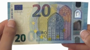 20 eurų nauji banknotai su nelygiu paviršiumi Nr. 2