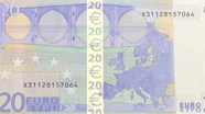 20 eurų blizganti aukso spalvos juostelė