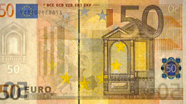 50 eurų apsauginis siūlelis