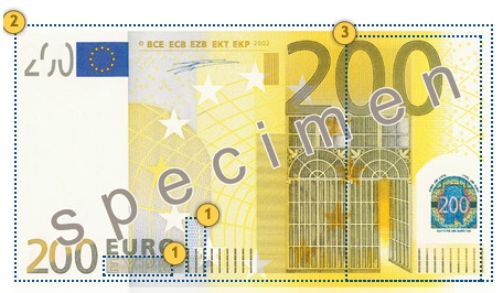 Papildomi apsaugos požymiai 200 eurų