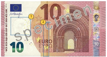 Naujasis 10 eurų banknotas. Pažvelkite.