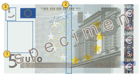 Senieji 5 eurų banknotai. Pažvelkite.