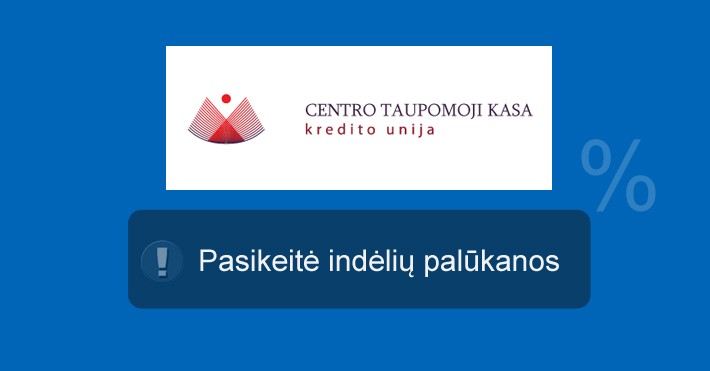 Centro taupomoji kasa indėliai