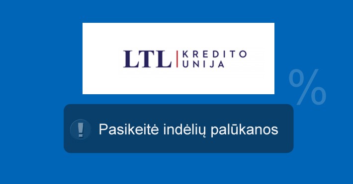 LTL kredito unija indėliai